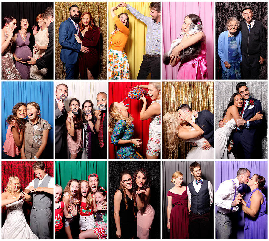 Choose from a wide range of backdrops to customise your booth.